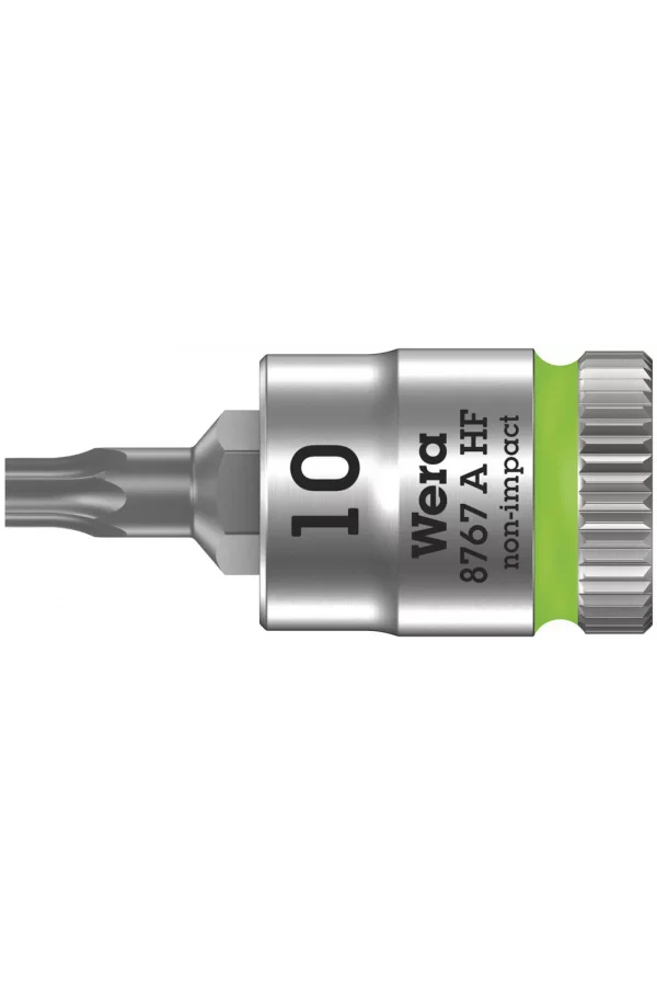 Wera 8767 A HF TORX® Uçlu Zyklop Lokma Bits, 1/4 Soketli, Tutma Fonksiyonlu, TX 10 x 28 mm