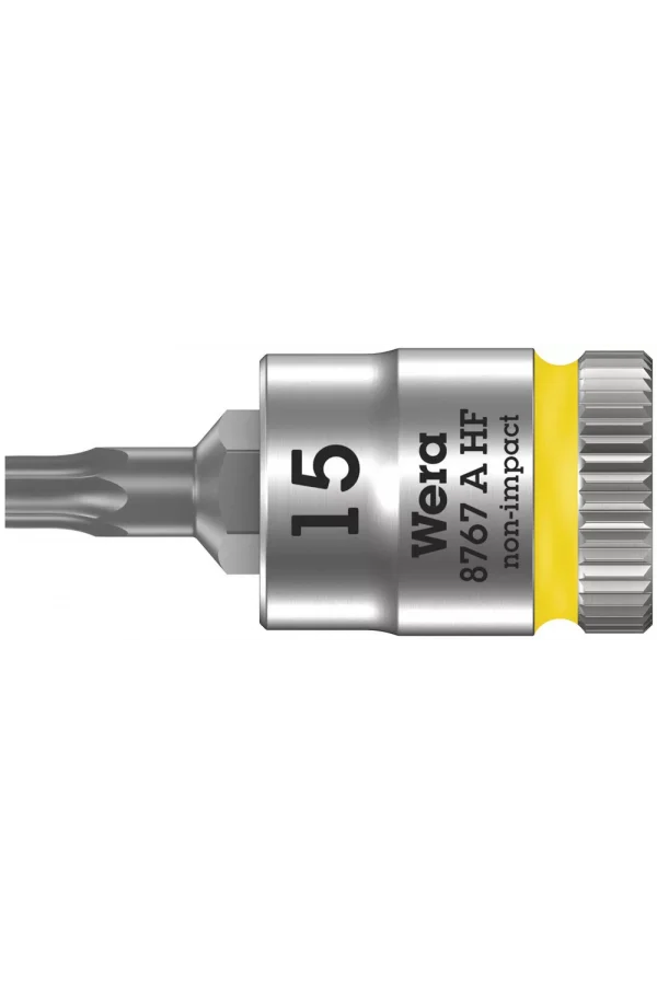 Wera 8767 A HF TORX® Uçlu Zyklop Lokma Bits, 1/4 Soketli, Tutma Fonksiyonlu, TX 15 x 28 mm