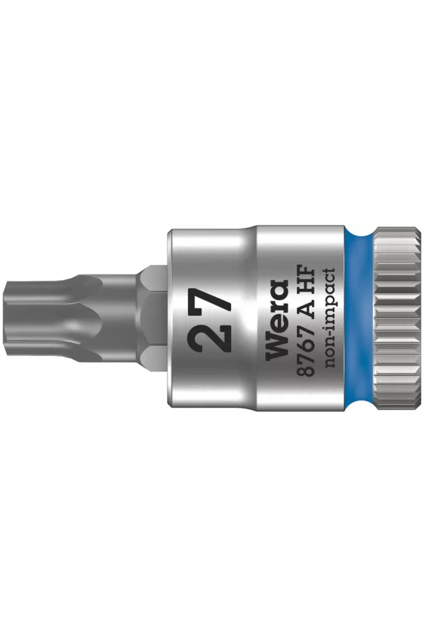Wera 8767 A HF TORX® Uçlu Zyklop Lokma Bits, 1/4 Soketli, Tutma Fonksiyonlu, TX 27 x 28 mm