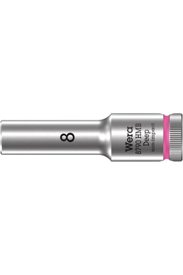 Wera 8790 HMB Derin Lokma, 3/8 Soketli, 8 x 64 mm