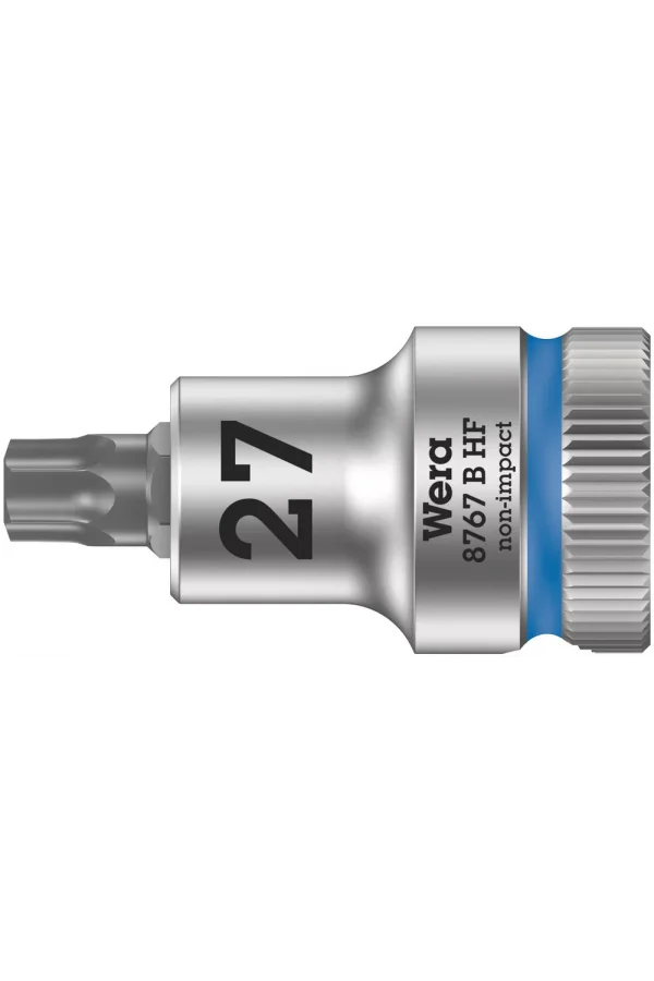 Wera 8767 B HF TORX® Uçlu Zyklop Lokma Bits, 3/8 Soketli, Tutma Fonksiyonlu, TX 27 x 35 mm