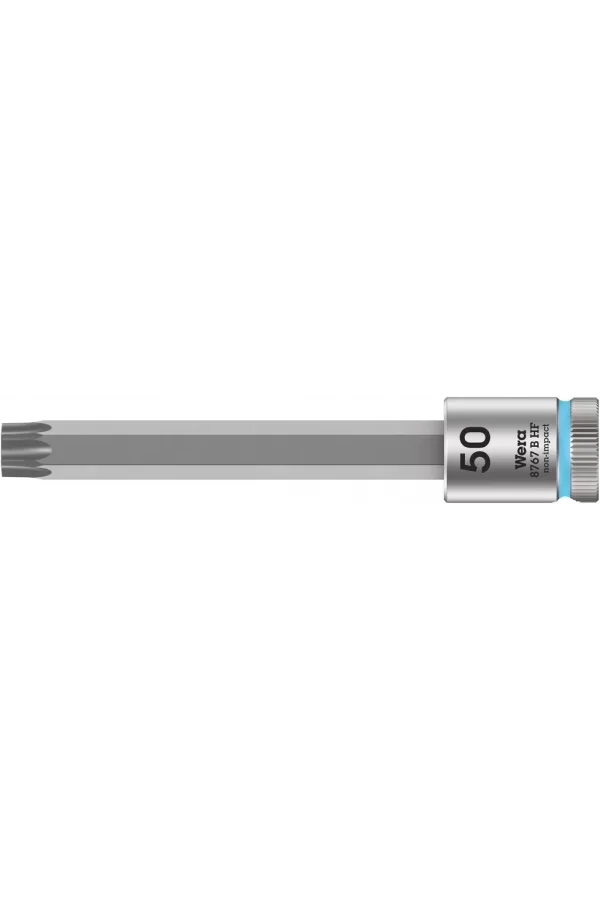 Wera 8767 B HF TORX® Uçlu Zyklop Lokma Bits, 3/8 Soketli, Tutma Fonksiyonlu, TX 50 x 100 mm