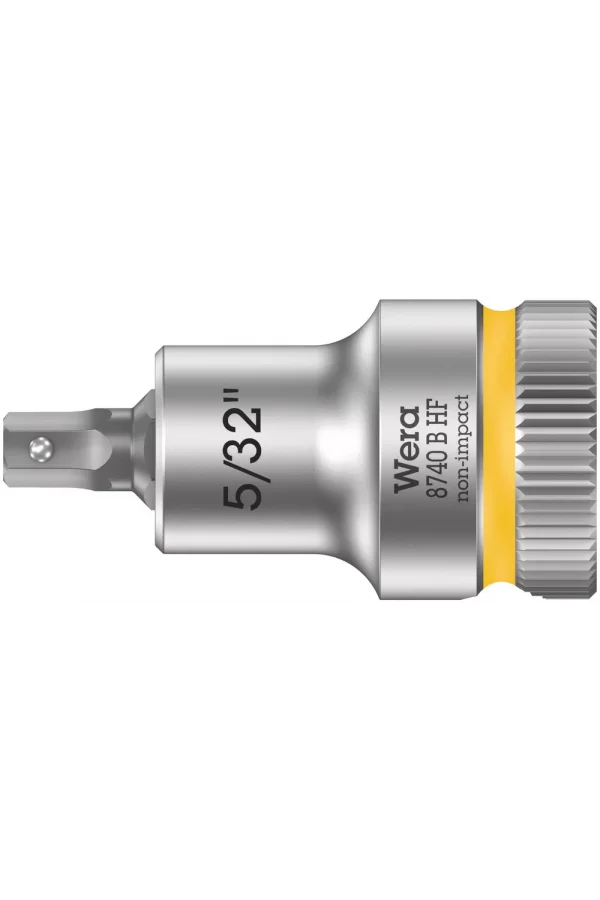 Wera 8740 B HF Altıgen Uçlu Zyklop Lokma Bits, 3/8 Soketli, Tutma Fonksiyonlu, 5/32 x 35 mm