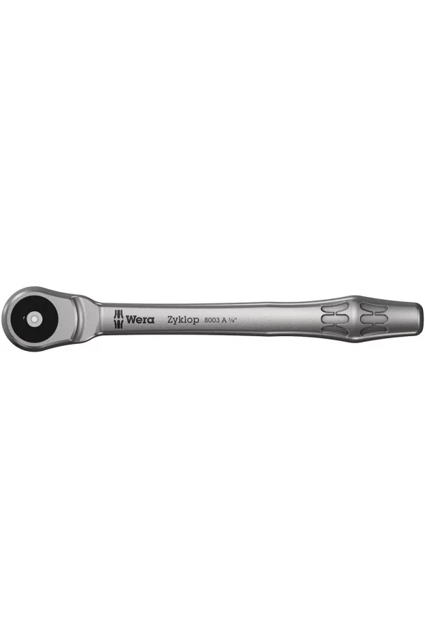 Wera 8003 A Zyklop Metal Cırcır, İtmeli 1/4 Sürücülü, 1/4 x 141 mm