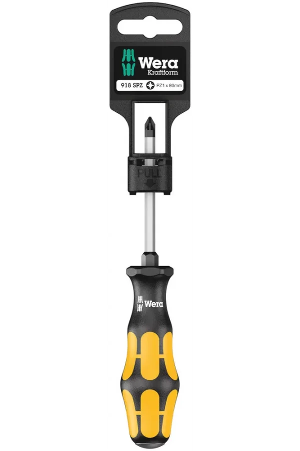Wera 918 SPZ SB Pozidriv Tornavida, PZ 1 x 80 mm