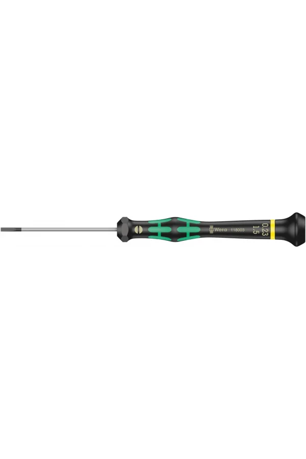 Wera 2035 Elektronikçi Düz Tornavida, 0.23 x 1.5 x 60 mm