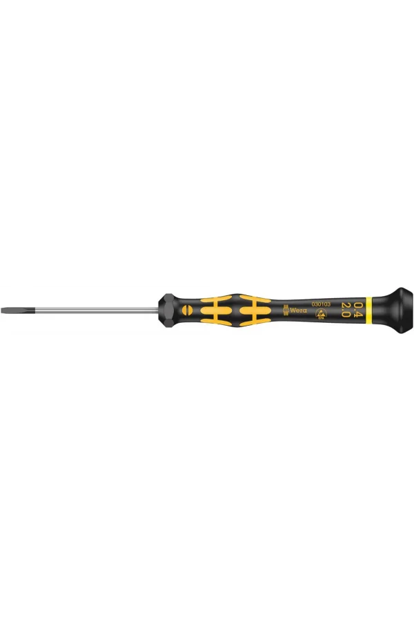 Wera 1578 A ESD Kraftform Micro Düz Tornavida, 0.40 x 2 x 60 mm