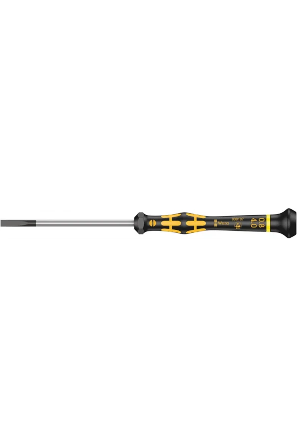 Wera 1578 A ESD Kraftform Micro Düz Tornavida, 0.80 x 4 x 80 mm
