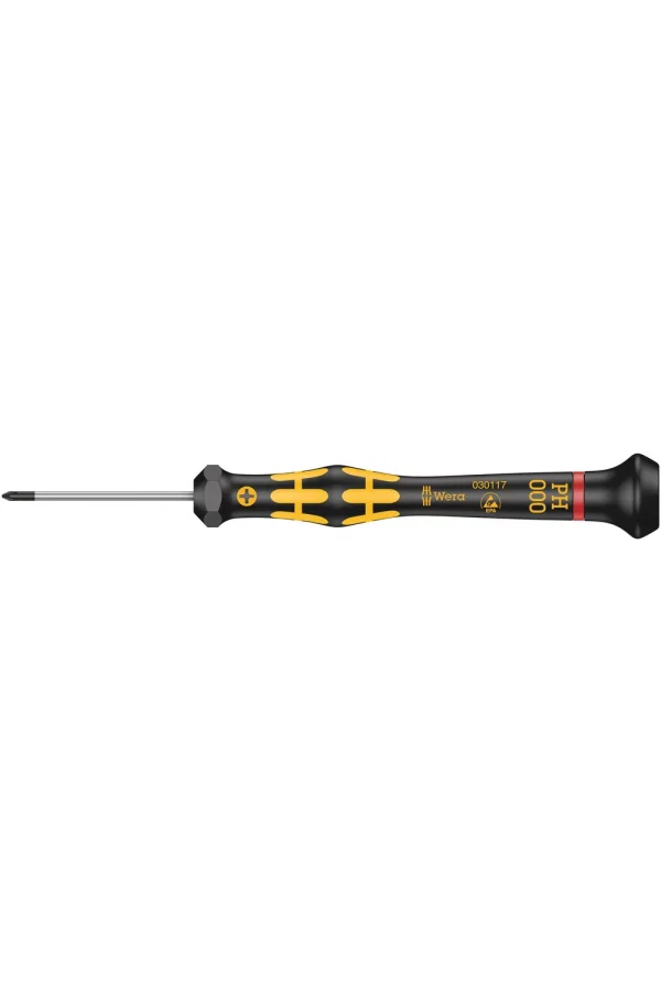 Wera 1550 PH ESD Kraftform Micro Yıldız Tornavida, PH 000 x 40 mm