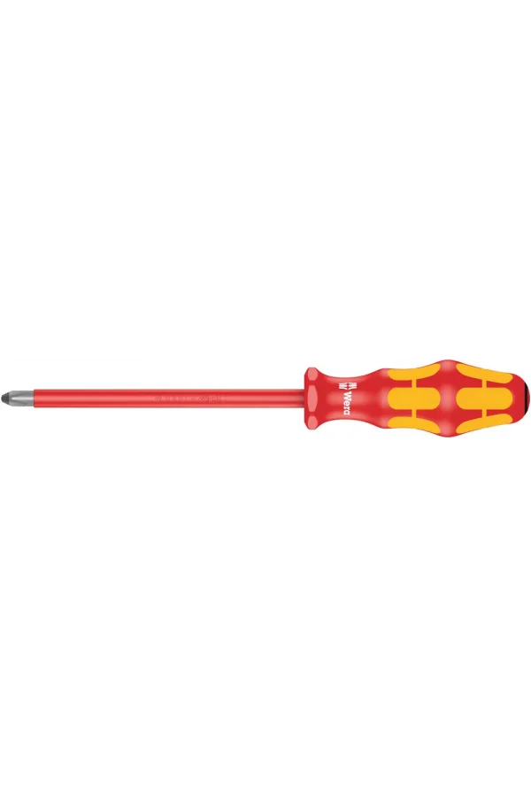 Wera 165 i PZ VDE Yalıtımlı Pozidriv Tornavida, PZ 3 x 150 mm