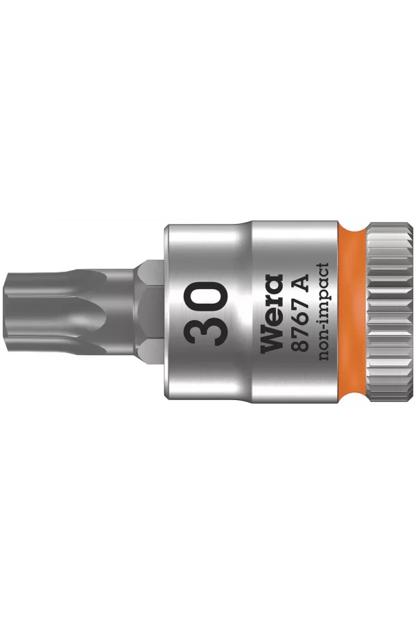 Wera 8767 A TORX® Uçlu Zyklop Lokma Bits, 1/4 Soketli, TX 30 x 28 mm