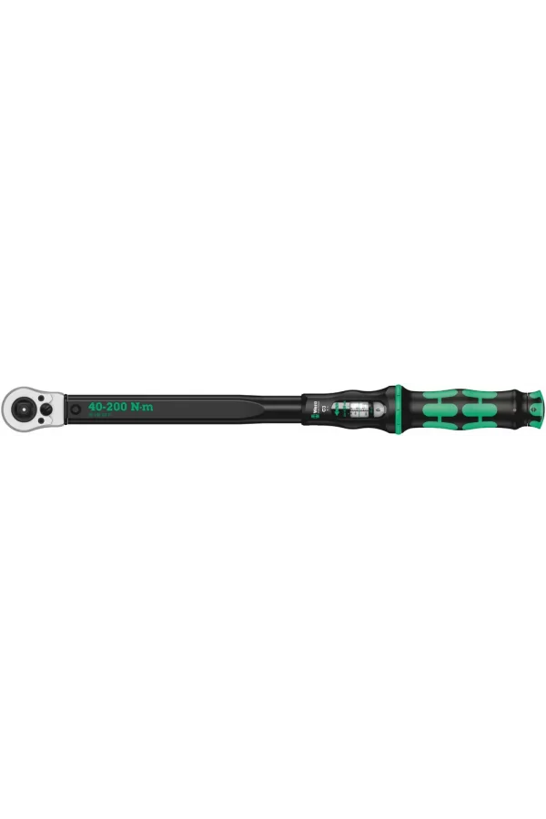 Wera Click-Torque C 3 Push R/L Ayarlanabilir Tork Anahtarı, 40-200 Nm, Sağ/Sol Yönlü, 1/2 x 40-200 Nm