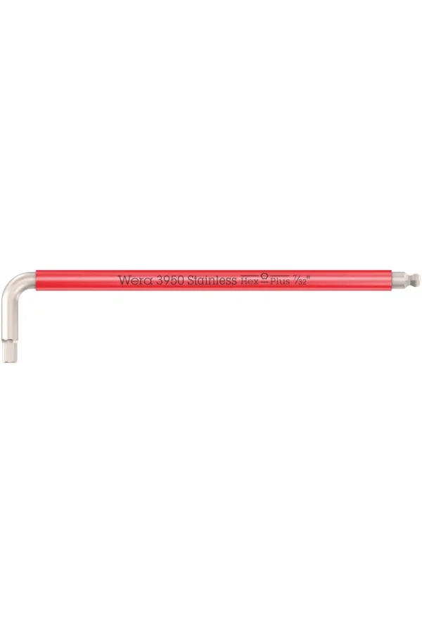 Wera 3950 SPKL Renkli Emperyal Allen Anahtar, inç, Paslanmaz, 7/32 x 172 mm