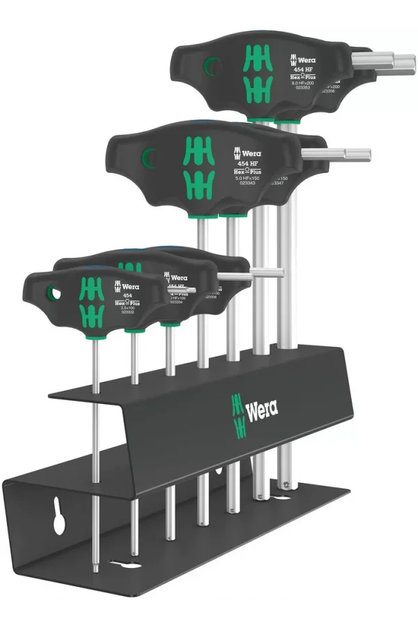 Wera 454/7 HF Set 2 Tutma Fonksiyonlu Hex-Plus T Saplı Tornavida Seti