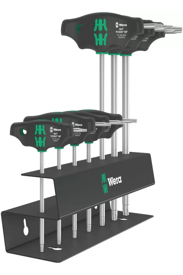 Wera 467/7 TORX® HF Set 2 Tutma Fonksiyonlu TORX® T Saplı Tornavida Seti