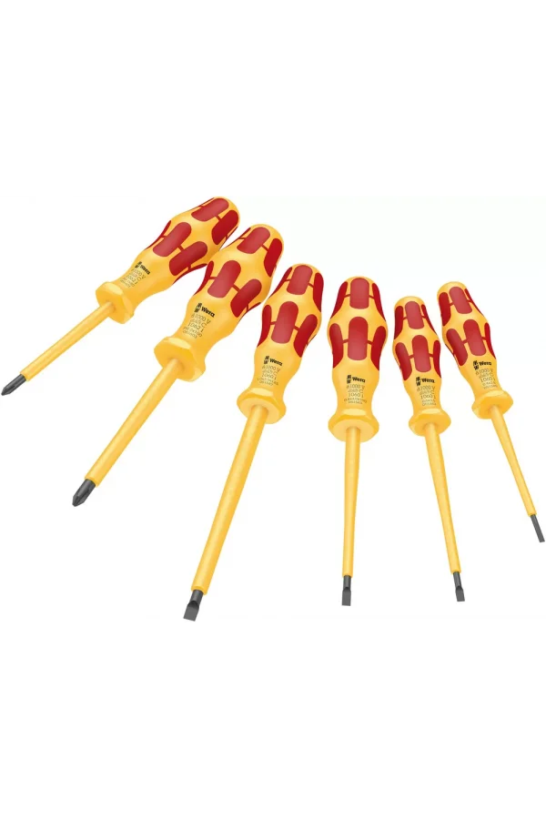 Wera 1060 i/1062 i/6 Tornavida Seti Kraftform VDE