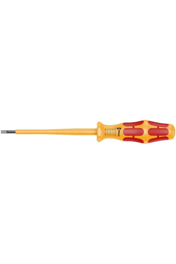 Wera 1060 i VDE Yalıtımlı Kraftform Düz Tornavida, 0.6 x 3.5 x 100 mm