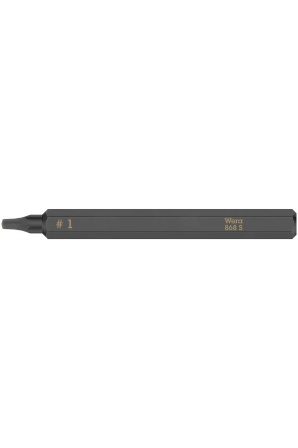 Wera 868 S Darbeli Tornavida için Kare Bits, # 1 x 70 mm