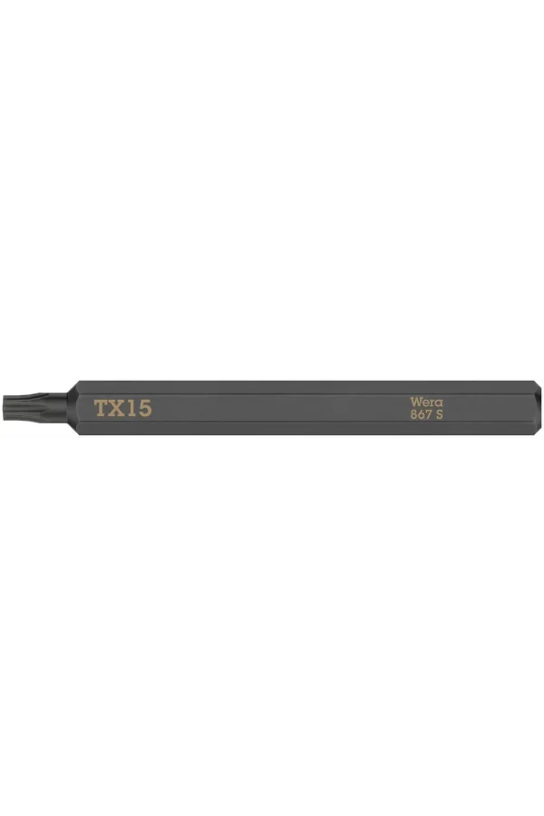 Wera 867 S Darbeli Tornavidalar için TORX® Bits, TX 15 x 70 mm