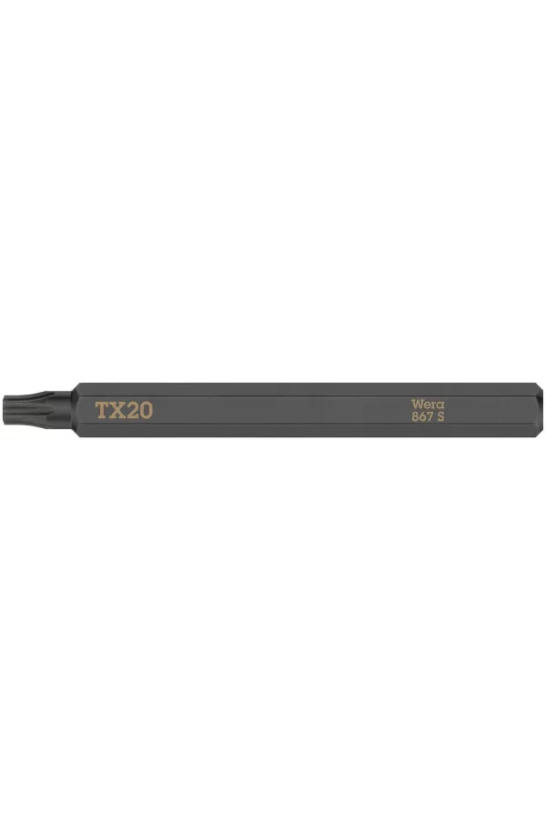Wera 867 S Darbeli Tornavidalar için TORX® Bits, TX 20 x 70 mm