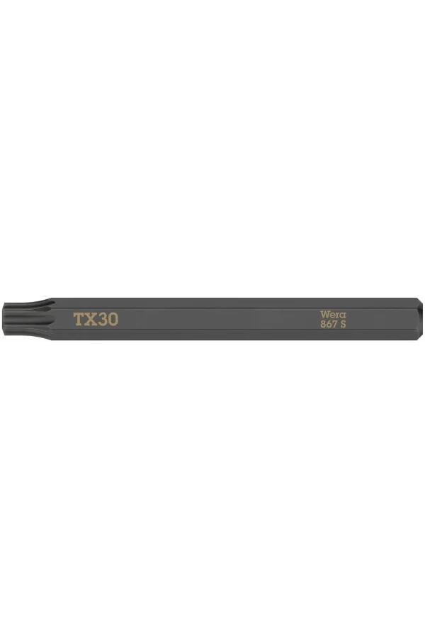 Wera 867 S Darbeli Tornavidalar için TORX® Bits, TX 30 x 70 mm