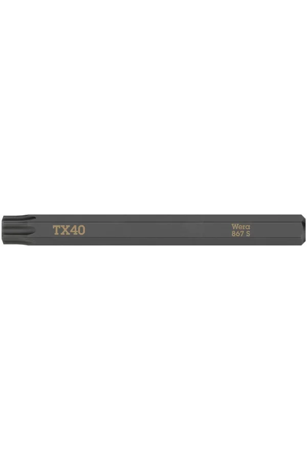 Wera 867 S Darbeli Tornavidalar için TORX® Bits, TX 40 x 70 mm