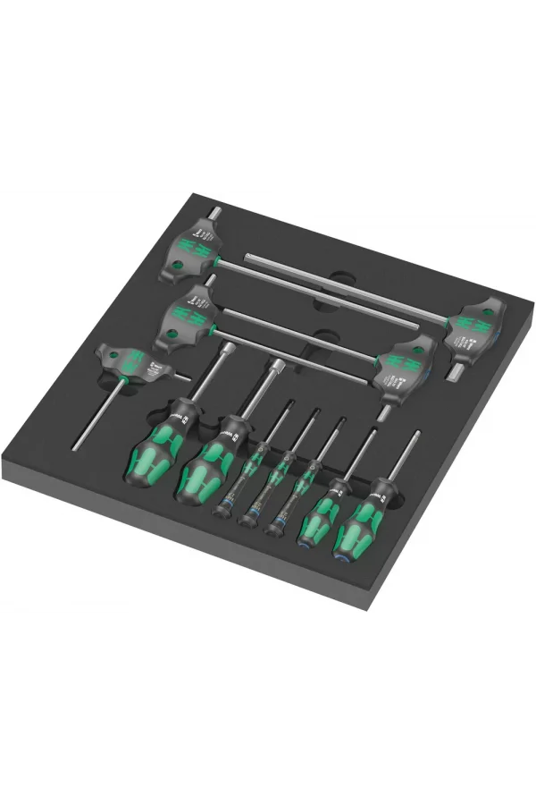 Wera 9713 Özel Kesim Süngerli Altıgen Tornavida Set 1