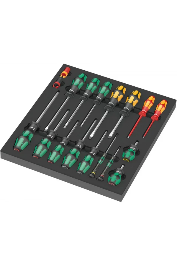 Wera 9710 Özel Kesim Süngerli Tornavida Set 1