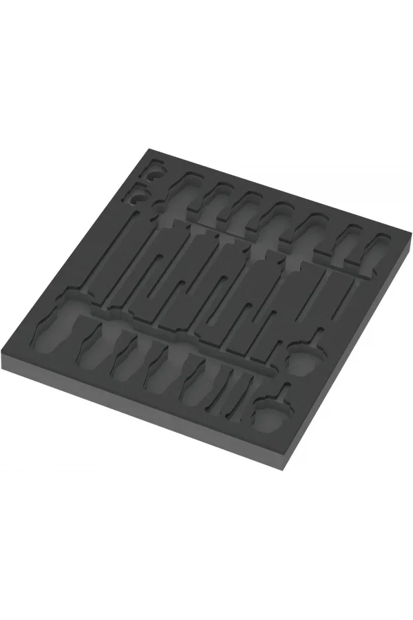Wera 9810 Özel Kesim Sünger, Tornavida Set 1 için, boş, 344 x 30 x 392 mm