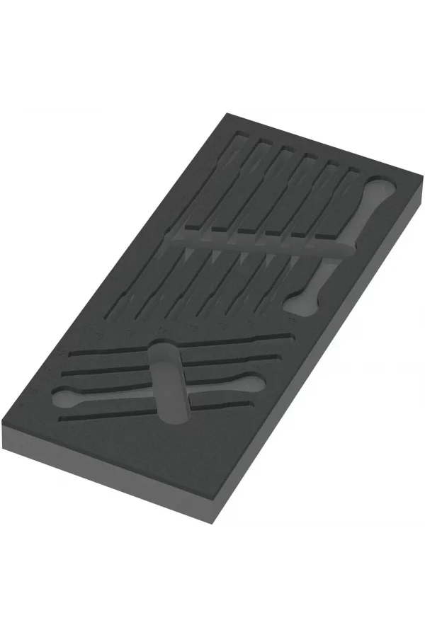 Wera 9830 Özel Kesim Sünger, 6000 Joker Set 1 için, boş, 172 x 30 x 392 mm