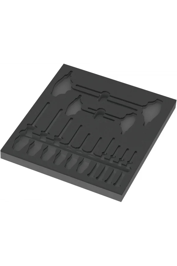 Wera 9812 Özel Kesim Sünger, TORX® HF Tornavida Set 1 için, boş, 344 x 30 x 392 mm