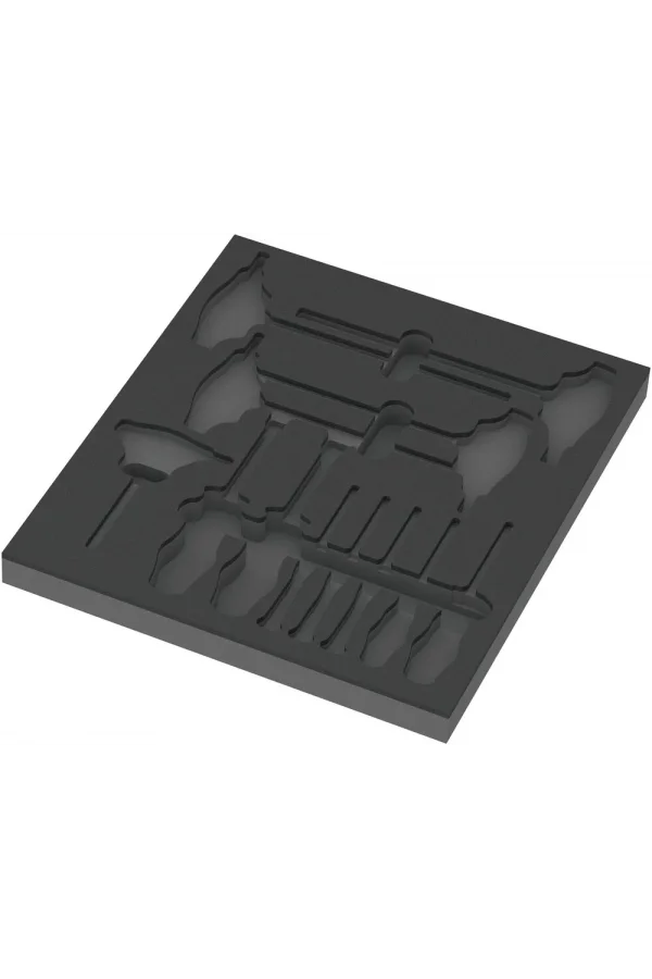 Wera 9813 Özel Kesim Sünger, Altıgen Tornavida Set 1 için, boş, 344 x 30 x 392 mm