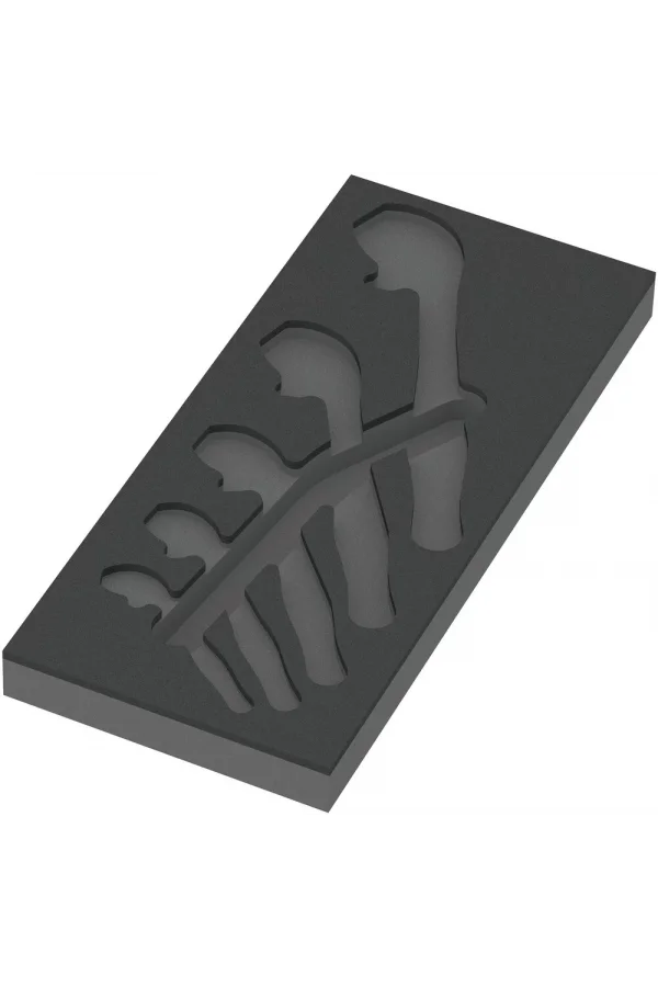 Wera 9832 Özel Kesim Sünger, 6004 Joker Set 1 için, boş, 172 x 30 x 392 mm