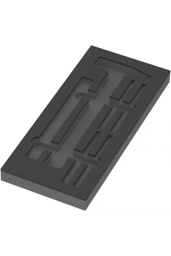 Wera 9882 Özel Kesim Sünger, Çekiç Set 1 için, boş, 172 x 30 x 392 mm