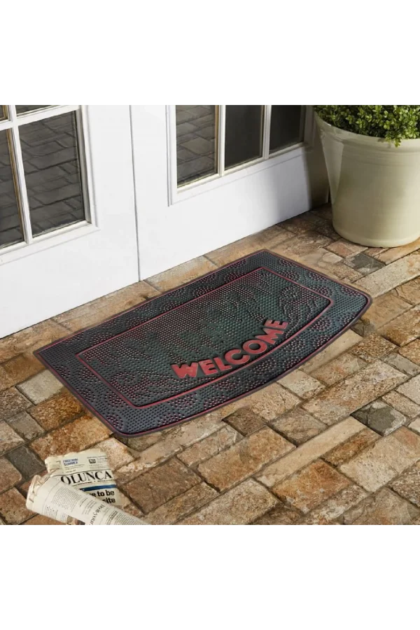 Esnature Kabarcıklı Bronz Renk Kauçuk Kapı Önü Paspası 40x70 Cm