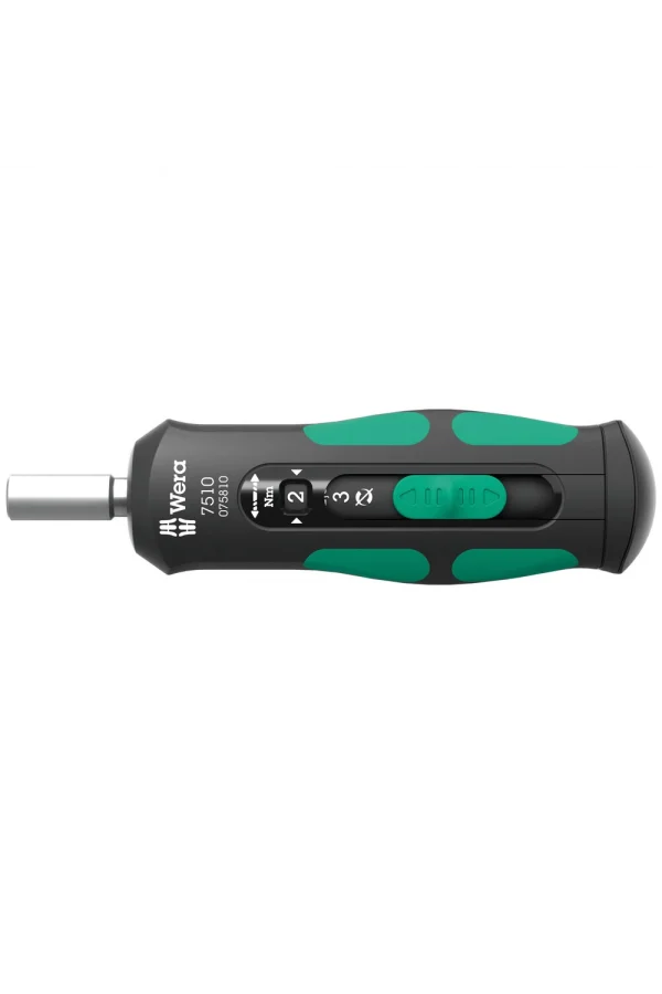 Wera 7510 Kraftform Safe-Torque Speed Torklu Tornavida, 1-3 Nm, 1/4 x 1.0 Nm x 1.5 Nm x 2.0 Nm x 2.5 Nm x 3.0 Nm x 147.5 mm