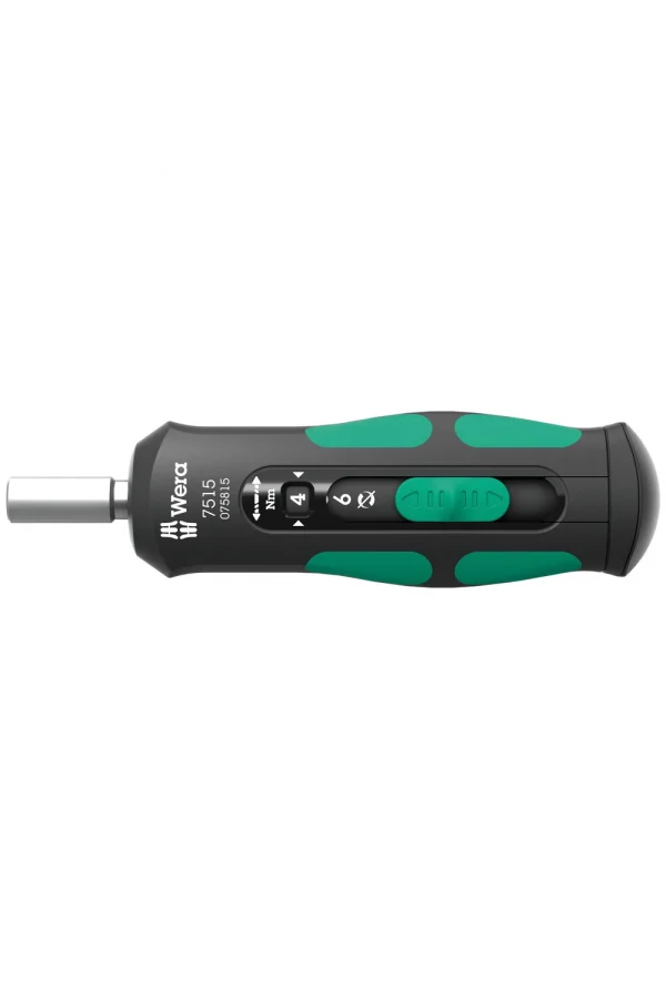 Wera 7515 Kraftform Safe-Torque Speed Torklu Tornavida, 2-6 Nm, 1/4 x 2.0 Nm x 3.0 Nm x 4.0 Nm x 5.0 Nm x 6.0 Nm x 147.5 mm