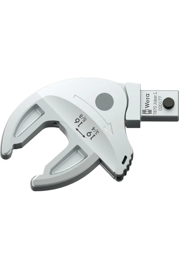 Wera 7870 Joker L Kendinden Ayarlı Açık Ağız 9x12mm Geçmeli Tork Ucu 16-19 mm, 9x12 x 16-19 x 5/8-3/4 x 77 mm