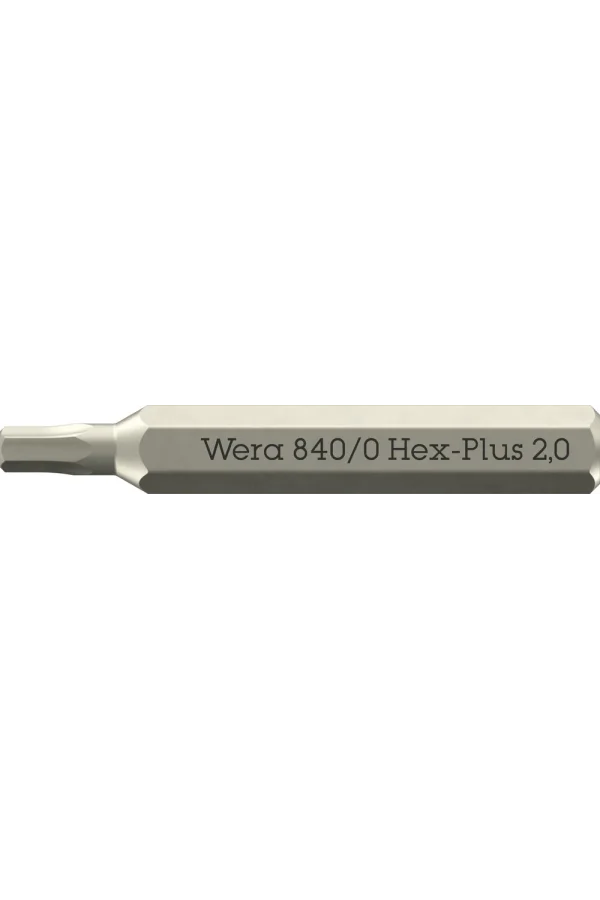 Wera 840/0 Hex-Plus Micro bits altıgen soketli vidalar için, 2 x 30 mm