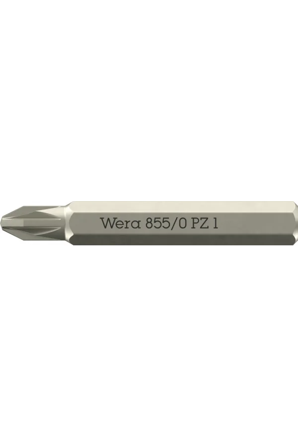 Wera 855/0 Micro bits Pozidriv vidalar, PZ 1 x 30 mm