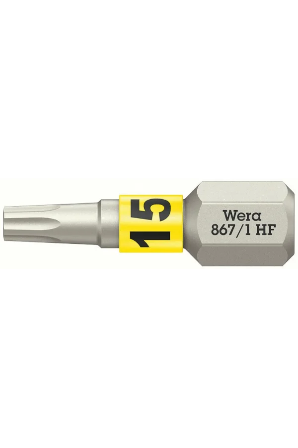 Wera 867/1 TORX® HF Bits, Tutma Fonksiyonlu, TX 15 x 25 mm