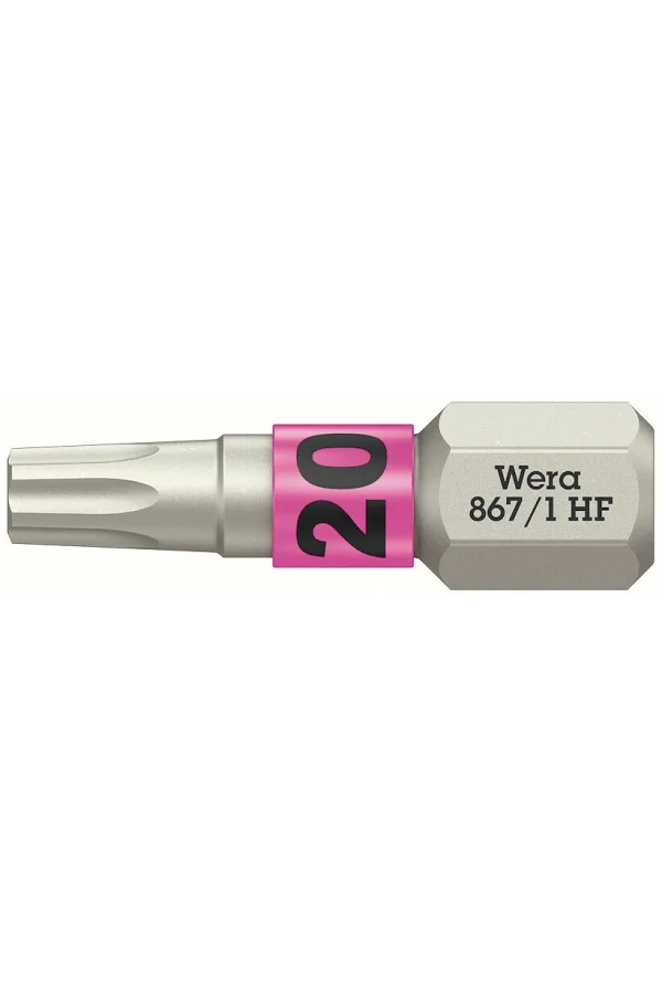 Wera 867/1 TORX® HF Bits, Tutma Fonksiyonlu, TX 20 x 25 mm