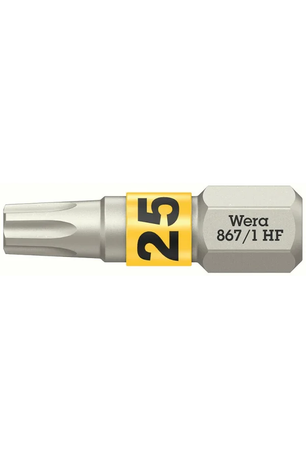 Wera 867/1 TORX® HF Bits, Tutma Fonksiyonlu, TX 25 x 25 mm