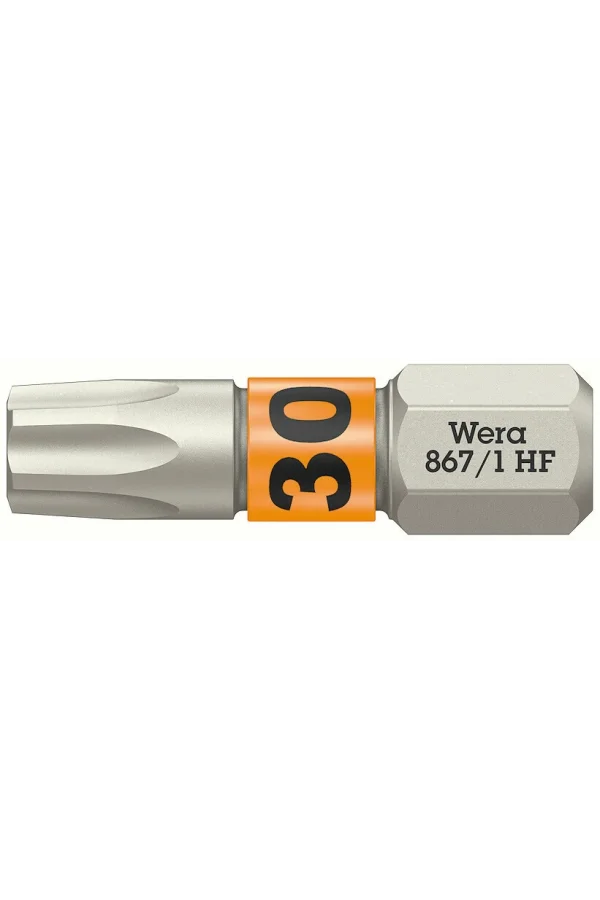Wera 867/1 TORX® HF Bits, Tutma Fonksiyonlu, TX 30 x 25 mm