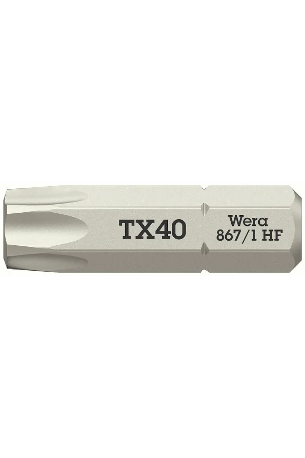 Wera 867/1 TORX® HF Bits, Tutma Fonksiyonlu, TX 40 x 25 mm