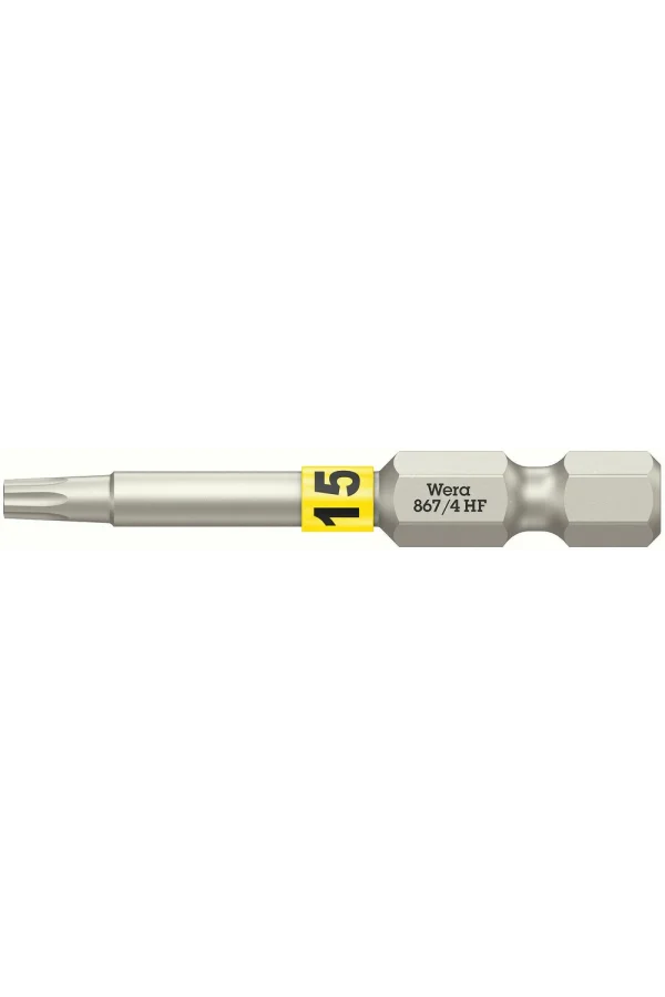 Wera 867/4 TORX® HF Bits, Tutma Fonksiyonlu, TX 15 x 50 mm