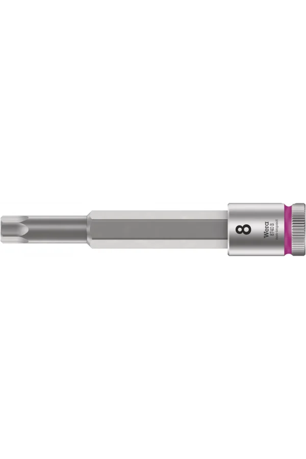 Wera 8740 B Altıgen Uçlu Zyklop Lokma Bits, 3/8 Soketli, Ekstra İnce profilli, 8 x 100 mm