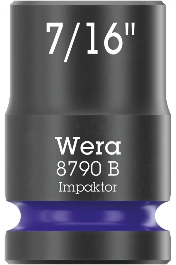 Wera 8790 B Impaktor Lokma, 3/8 Soketli, 7/16 x 30 mm