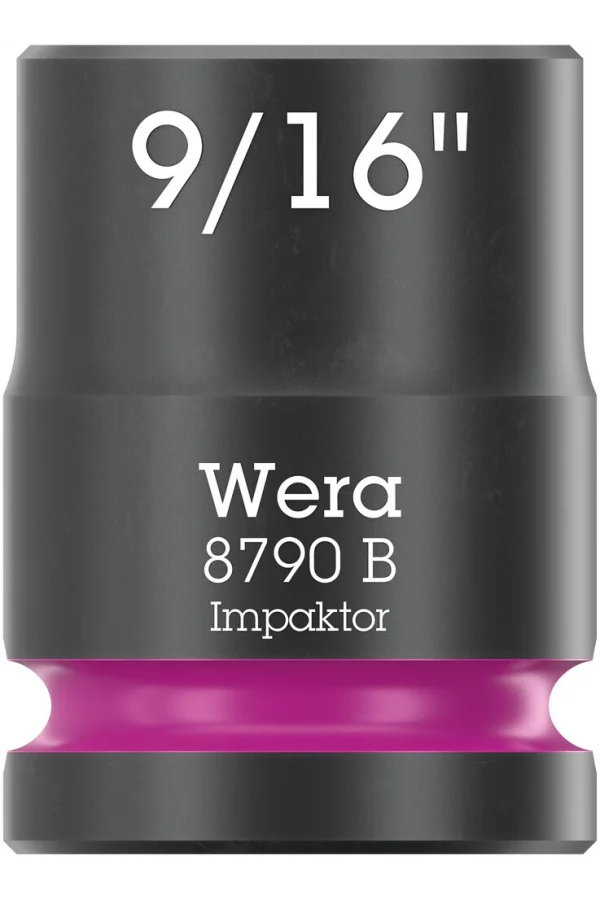 Wera 8790 B Impaktor Lokma, 3/8 Soketli, 9/16 x 30 mm