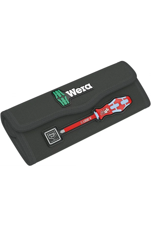 Wera 9476 Katlanır Kumaş Kılıf, 8 Parçalı Kraftform Kompakt VDE Paslanmaz için, boş, 180 x 80 mm